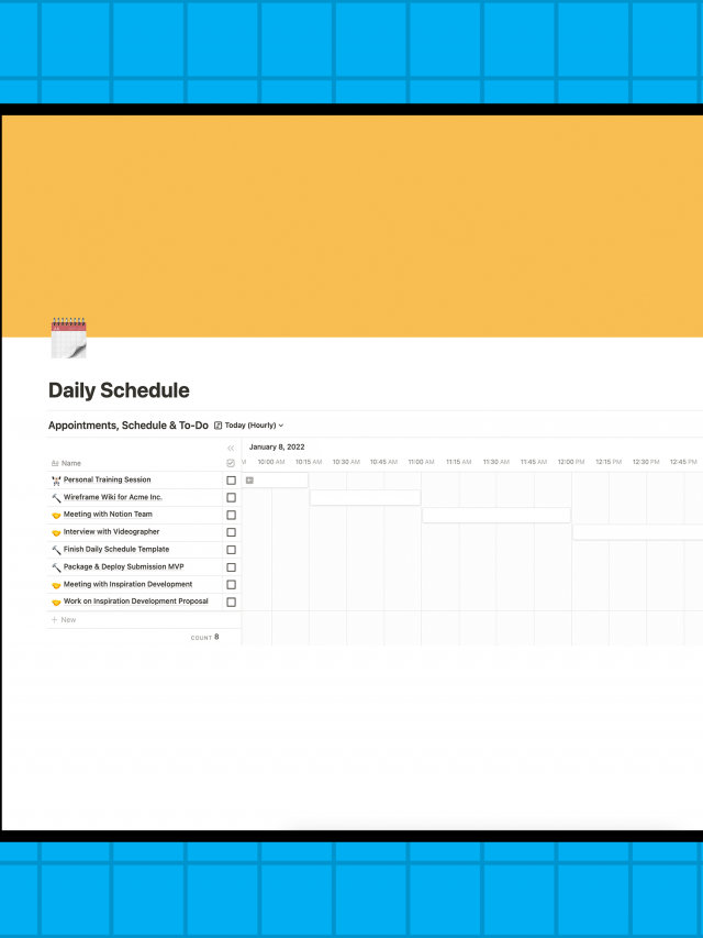 Notion User? You Need this Schedule Template